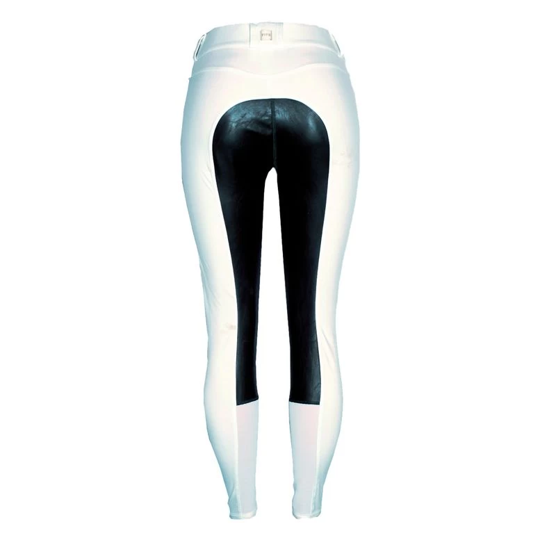 FITS Women's Free Flex Full Seat Zip Front Breech - White 3 FITS Women's Free Flex Full Seat Zip Front Breech - White