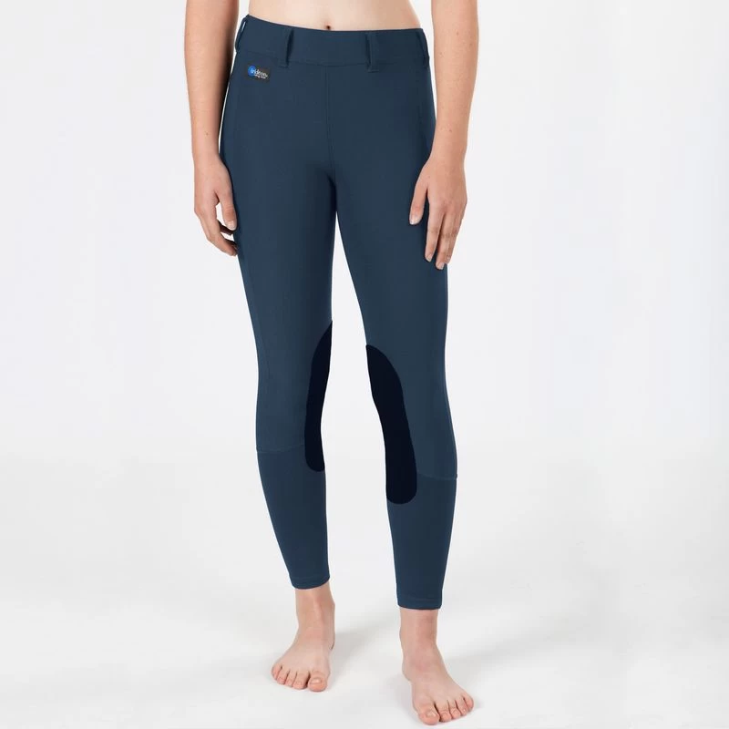 Irideon Women's Cadence Knee Patch Tights - Chambray 3 Irideon Women's Cadence Knee Patch Tights - Chambray