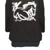 Animals To Wear "Wild Horse" 1/4 Zip Sweatshirt - Black 2 Animals To Wear "Wild Horse" 1/4 Zip Sweatshirt - Black -Equestrian Equipment 329016 800 800