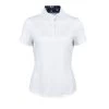 Dublin Women's Ria Short Sleeve Competition Shirt - White/Navy -Equestrian Equipment 330146 800 800