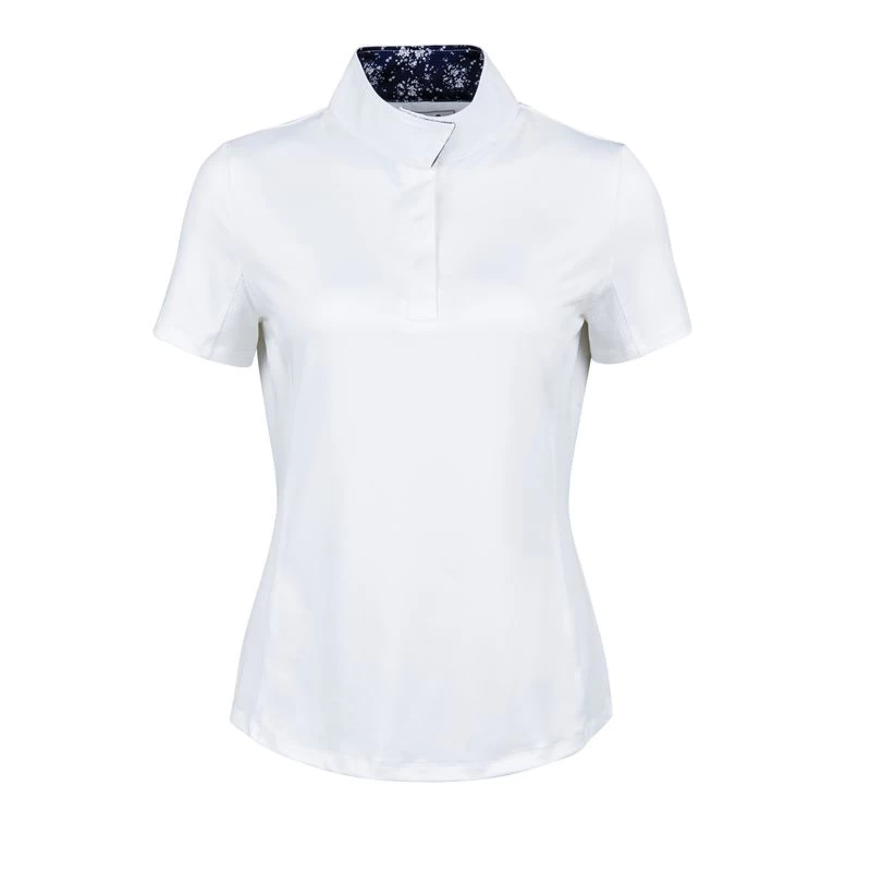 Dublin Women's Ria Short Sleeve Competition Shirt - White/Navy 3 Dublin Women's Ria Short Sleeve Competition Shirt - White/Navy