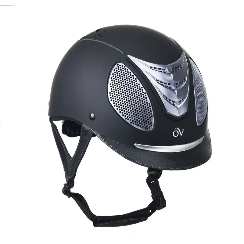 Ovation Jump Air Helmet - Black Matte/Silver Trim 3 Ovation Jump Air Helmet - Black Matte/Silver Trim