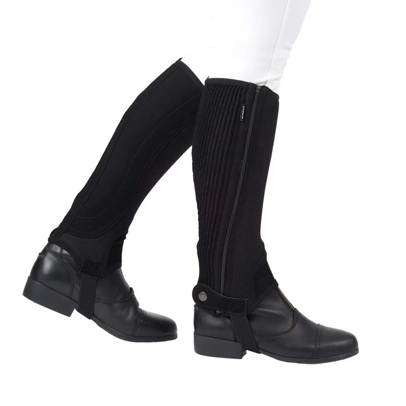 Dublin Easy-Care Mesh Half Chaps II - Black 3 Dublin Easy-Care Mesh Half Chaps II - Black