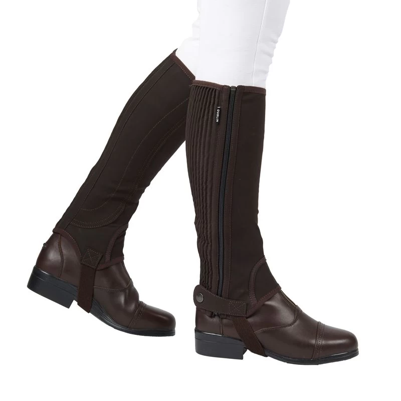 Dublin Easy-Care Half Chaps II - Brown 3 Dublin Easy-Care Half Chaps II - Brown