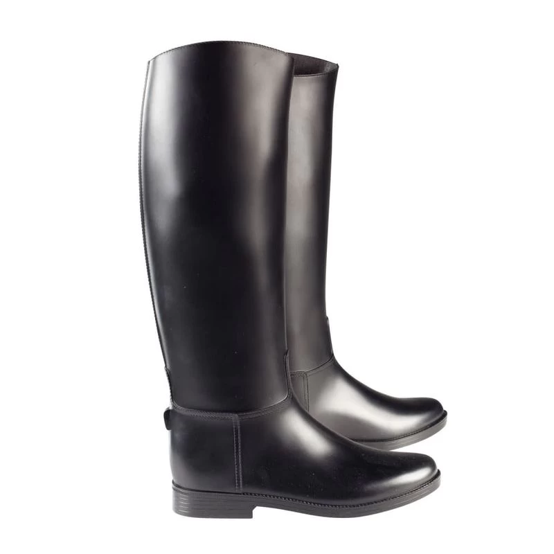 Horze Chester Rubber Tall Dress Boots - Black 3 Horze Chester Rubber Tall Dress Boots - Black