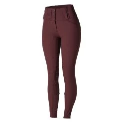 Horze Women's Desiree High Waist Full Seat Breeches - Sassafras Wine Red 7 Horze Women's Desiree High Waist Full Seat Breeches - Sassafras Wine Red -Equestrian Equipment 349788 800 800