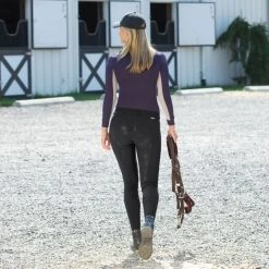 Horze Women's Grand Prix Full Seat Breeches - Black -Equestrian Equipment 376378 800 800