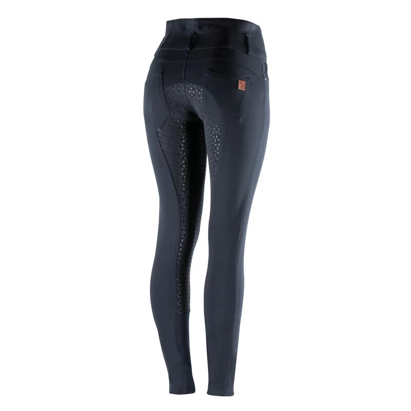 Horze Women's Tara Full Seat Breeches - Dark Navy 4 Horze Women's Tara Full Seat Breeches - Dark Navy - Image 2