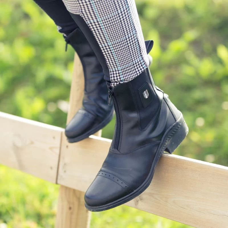 Horze Women's Sydney Paddock Boots - Black 4 Horze Women's Sydney Paddock Boots - Black - Image 2