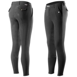 Horze Men's Grand Prix Full Seat Breeches - Black