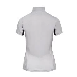 Horze Women's Trista Short Sleeve Sun Shirt - Grey/Black -Equestrian Equipment 383732 800 800