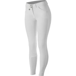 Horze Women's Grand Prix Knee Patch Breeches - White -Equestrian Equipment 383817 800 800