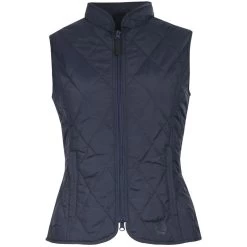 Horze Women's Classic Quilted Vest - Peacoat Dark Blue
