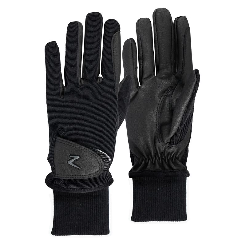 Horze Kids' Rimma Winter Riding Gloves - Black 3 Horze Kids' Rimma Winter Riding Gloves - Black