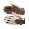 Horze Crochet Gloves - Brown/Off White -Equestrian Equipment 388187 800 800