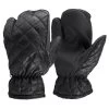Horze Three Finger Quilted Mittens - Black 1 Horze Three Finger Quilted Mittens - Black -Equestrian Equipment 388198 800 800