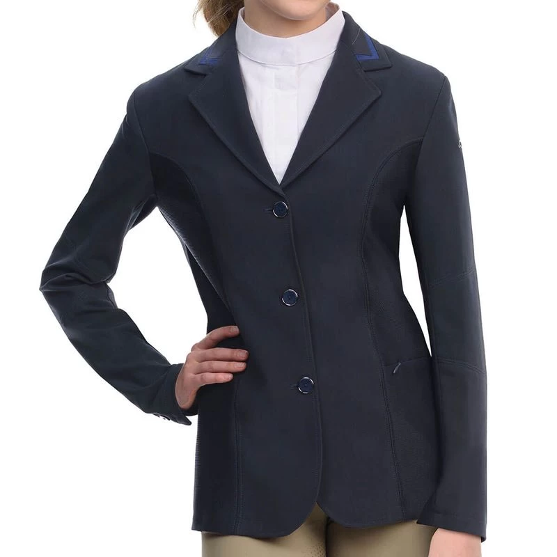 Ovation Women's Elegance Hybrid Show Coat - Navy 3 Ovation Women's Elegance Hybrid Show Coat - Navy