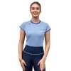 Romfh Women's Lucy Short Sleeve Tech Tee - Cerulean/Aqua Marine -Equestrian Equipment 394167 800 800