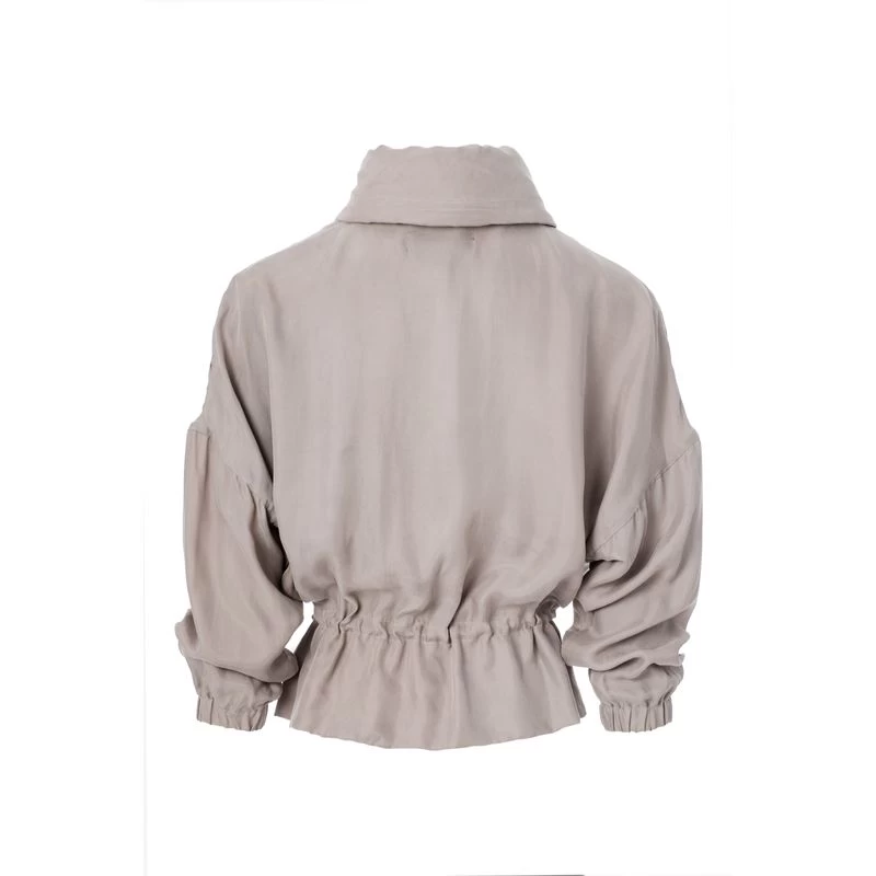 Alessandro Albanese Women's Volare Cupro Jacket - Pearl Grey 4 Alessandro Albanese Women's Volare Cupro Jacket - Pearl Grey - Image 2
