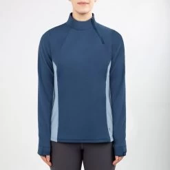 Irideon Women's Himalayer Half Zip - Mineral Blue/Stellar Blue