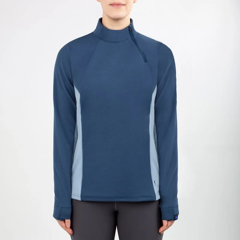 Irideon Women's Himalayer Half Zip - Mineral Blue/Stellar Blue 3 Irideon Women's Himalayer Half Zip - Mineral Blue/Stellar Blue