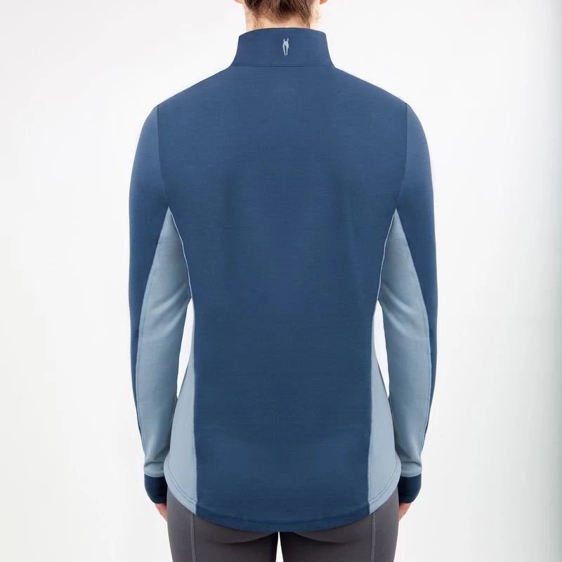 Irideon Women's Himalayer Half Zip - Mineral Blue/Stellar Blue 6 Irideon Women's Himalayer Half Zip - Mineral Blue/Stellar Blue - Image 4