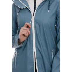 Horseware Women's Linny Long Rain Jacket - Blue Heaven -Equestrian Equipment 402131 800 800