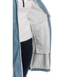 Horseware Women's Linny Long Rain Jacket - Blue Heaven -Equestrian Equipment 402133 800 800