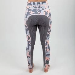 Irideon Women's Horsehead Camo Full Seat Tights - Radiant Peach -Equestrian Equipment 404768 800 800