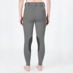 Irideon Women's Bending Line Knee Patch Tights - Dove Grey -Equestrian Equipment 404830 800 800