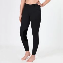 Irideon Women's Thermasoft Knee Patch Breeches - Black -Equestrian Equipment 406386 800 800