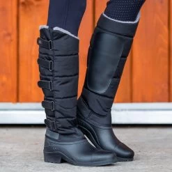 Horze Utah Thermo Boots - Black 8 Horze Utah Thermo Boots - Black -Equestrian Equipment 415825 800 800