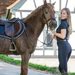 Horze Women's Limited Edition Saphira Ventilated Full Seat Breeches - Dark Navy -Equestrian Equipment 416055 800 800