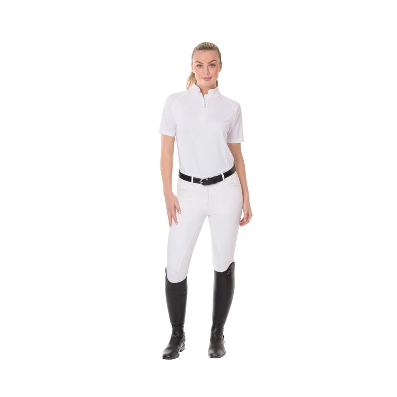 Ovation Women's Elegance Sparkle Full Seat Breeches - White 4 Ovation Women's Elegance Sparkle Full Seat Breeches - White - Image 2