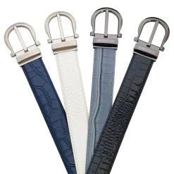 Romfh Women's Croc Belt - Black Patent Croc