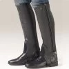Ovation Kids' EquiStretch II Half Chaps - Black 2 Ovation Kids' EquiStretch II Half Chaps - Black -Equestrian Equipment 440149 800 800