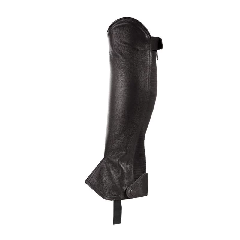 Horze Classic Leather Half Chaps - Black 3 Horze Classic Leather Half Chaps - Black
