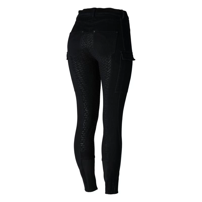 Horze Women's Limited Edition Ivy Full Seat Cargo Breeches - Black 6 Horze Women's Limited Edition Ivy Full Seat Cargo Breeches - Black - Image 4