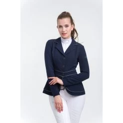 Cavalliera Women's Venice Show Jacket - Navy Blue/Grey