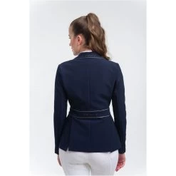 Cavalliera Women's Venice Show Jacket - Navy Blue/Grey -Equestrian Equipment 455462 800 800