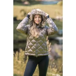 Ovation Women's Briana Jacket W/Hood - Champagne