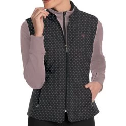 Romfh Women's Hampton Quilted Vest - Greystoke/Winter Rose Snowflake