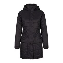 Horze Women's Aurora Padded Parka W/Removable Hem - Black