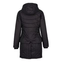 Horze Women's Aurora Padded Parka W/Removable Hem - Black -Equestrian Equipment 475277 800 800