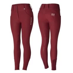 B Vertigo Women's Dianne Thermo Full Seat Breeches - Syrah Dark Red