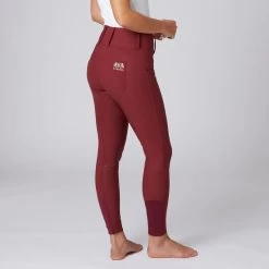 B Vertigo Women's Dianne Thermo Full Seat Breeches - Syrah Dark Red -Equestrian Equipment 476025 800 800