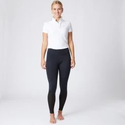 Horze Women's Gwen Full Seat Leggings W/Mesh - Dark Blue 11 Horze Women's Gwen Full Seat Leggings W/Mesh - Dark Blue -Equestrian Equipment 476393 800 800