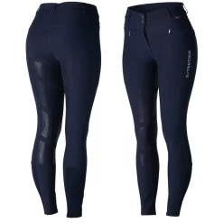 B Vertigo Women's Drea Silicone Full Seat Breeches - Dark Navy