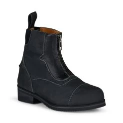 Horze Kids' Seville Toddler Front Zip Paddock Boots - Black -Equestrian Equipment 479329 800 800
