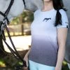 Irideon Women's Dip Dye Equestrian Swing Tee - Energy Blue 1 Irideon Women's Dip Dye Equestrian Swing Tee - Energy Blue -Equestrian Equipment 481836 800 800